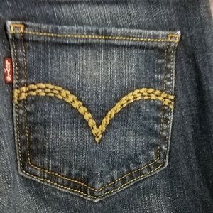 Levi's 518 dark wash denim jeans